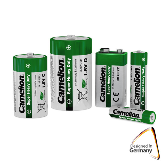 CAMELION 6F22 / 9 Volt Block / Grn / BP1