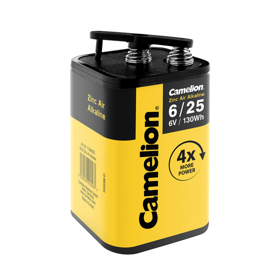 CAMELION Zinc-Air Alkaline 6V 4LR25 Block Battery