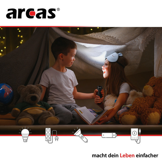 ARCAS 1W LED Aluminum Flashlight BP1