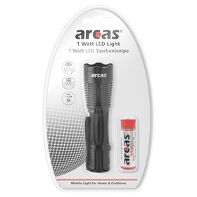 ARCAS 1W LED Aluminum Flashlight BP1
