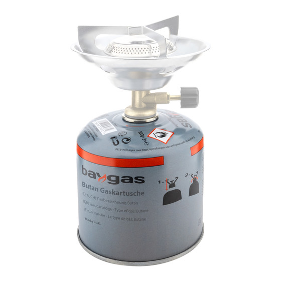 Baygas Butangas 500g mit Schraubverschluss, Gaskartusche Campinggas