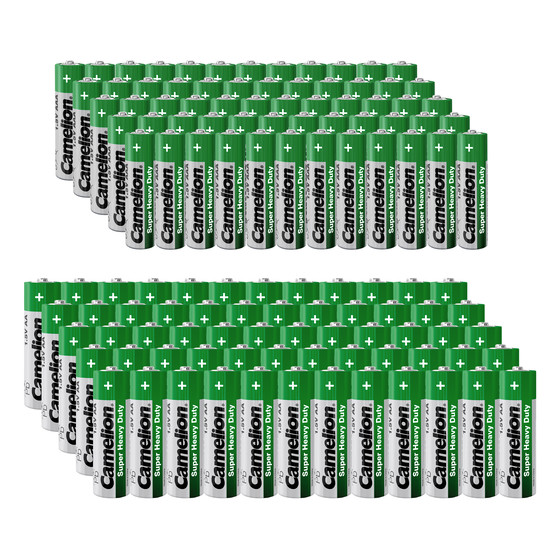 CAMELION Super Heavy Duty Mixset AA/AAA - 120tlg. Bestehend aus 60x AA Mignon + 60x AAA Mikro Batterien