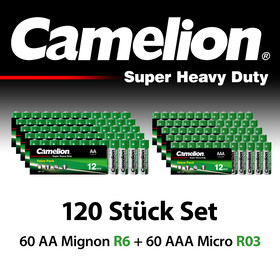 CAMELION Super Heavy Duty Mixset AA/AAA - 120tlg....