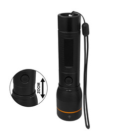 ARCAS Rechargeable flashlight 20W black