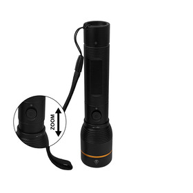 ARCAS Rechargeable flashlight 10W black