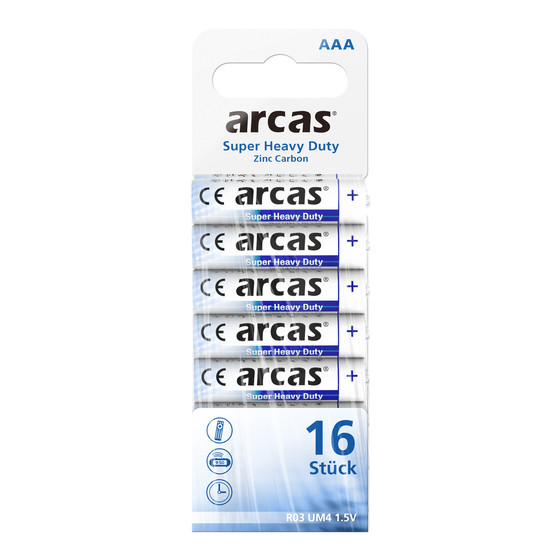 ARCAS R03 / AAA / 1,5V - SP16 Shrink
