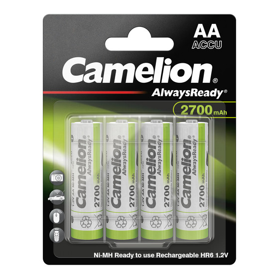 CAMELION NI-MH Always Ready HR6 / AA / 2700mAh / BP4
