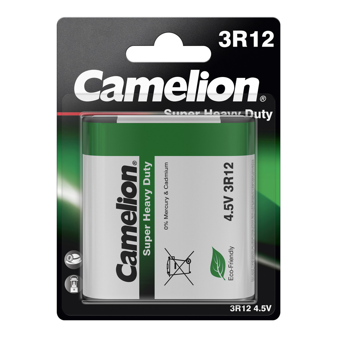 CAMELION 3R12 / Flachbatterie / 4,5 Volt / Grün / SP1