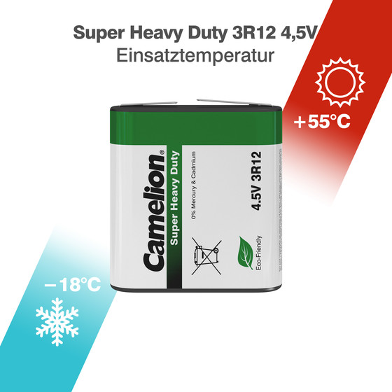 CAMELION 3R12 / Flachbatterie / 4,5 Volt / Grn / BP1
