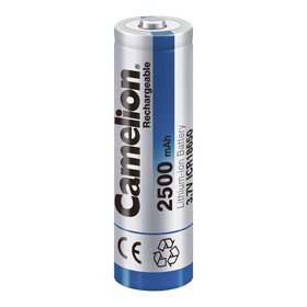 CAMELION ICR18650F-25 Button Top / 3,7V / 2500mAh / BP1