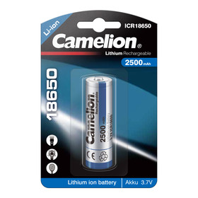 CAMELION Lithium-Ion Akku 18650 2500mAh / 3,7V /  BP1