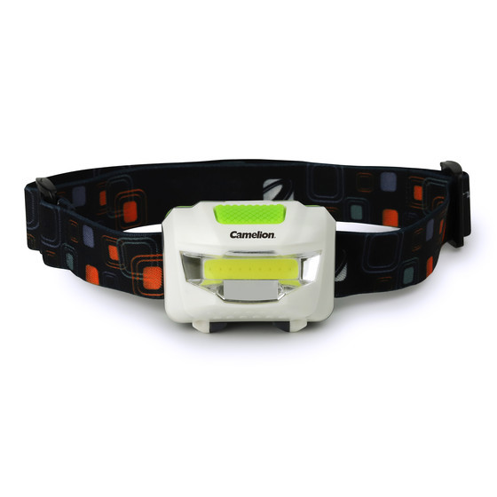 CAMELION S808-DB- 3 Watt COB Headlamp / 4 Functions / 120 Lumens / incl. 3 x AAA Alkaline Batteries