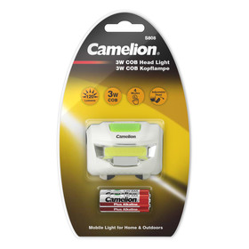 CAMELION S808-DB- 3 Watt COB Headlamp / 4 Functions / 120...