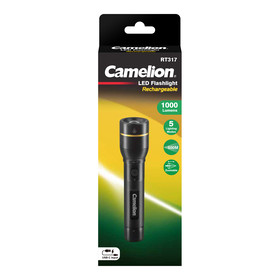 CAMELION RT317-CBH- Wiederaufladbare Taschenlampe 10W black