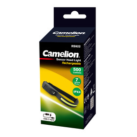 CAMELION RS922-CBH - 5+3W LED Sensor Kopflampe...