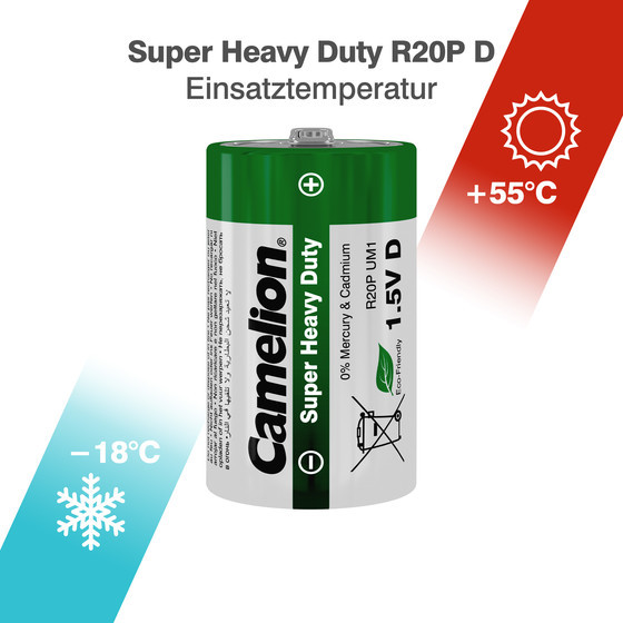 CAMELION Super Heavy Duty Green D/R20
BP4