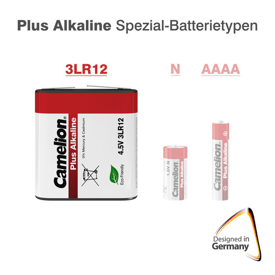 CAMELION Plus Alkaline 3LR12 / Flachbatterie / 4,5 Volt / BP1