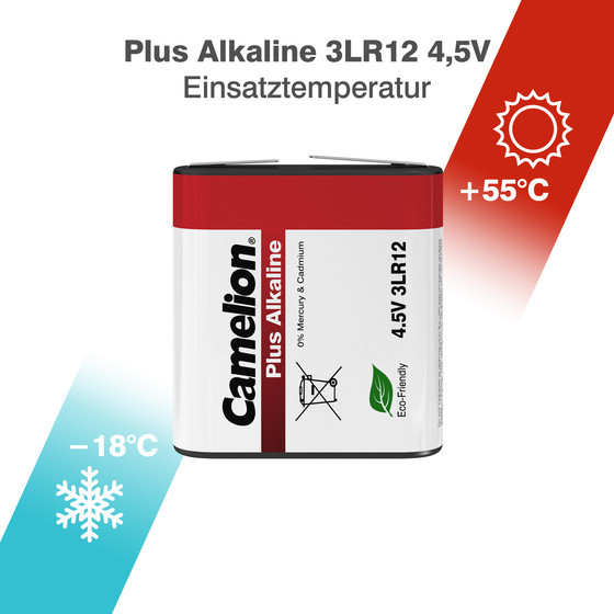 CAMELION Plus Alkaline 3LR12 / Flachbatterie / 4,5 Volt / BP1