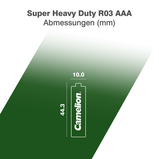CAMELION Super Heavy Duty Green AAA/R03
SP8