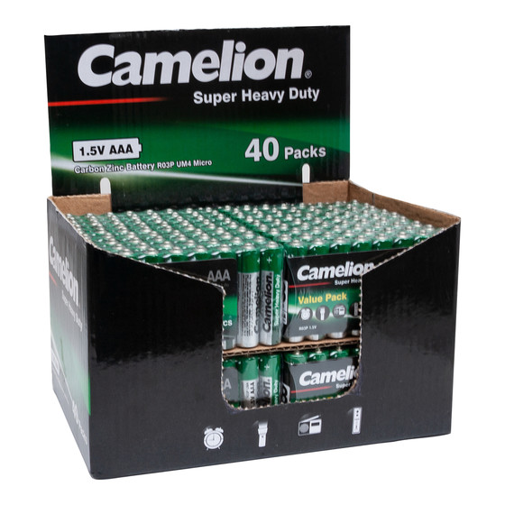 CAMELION R03 / AAA / Gr�n / SP8  (40 x 8er Shrink in Display)