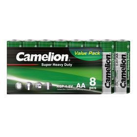 CAMELION R6 / AA / Gr�n / SP8  (20 x 8er Shrink in Display