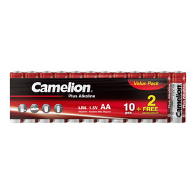 CAMELION Plus Alkaline LR6 / AA / SP12 (10+2 FREE) / 20 x 12er Shrink in Display