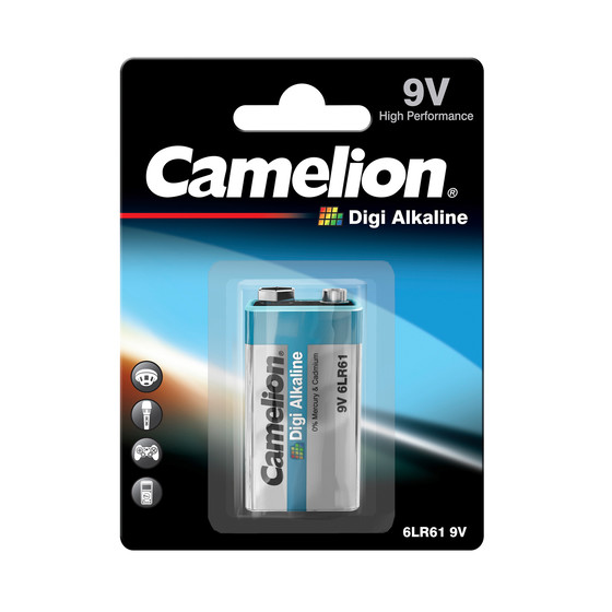 CAMELION Digi Alkaline 6LR61 (6LF22) / 9 Volt Block / BP1