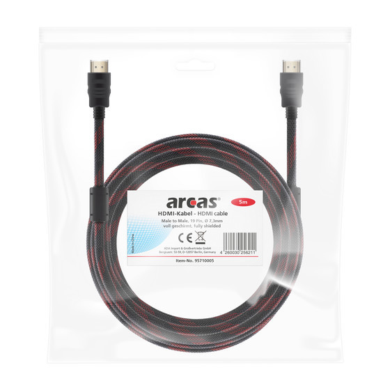 ARCAS HDMI cable 5m
1pcs polyblister