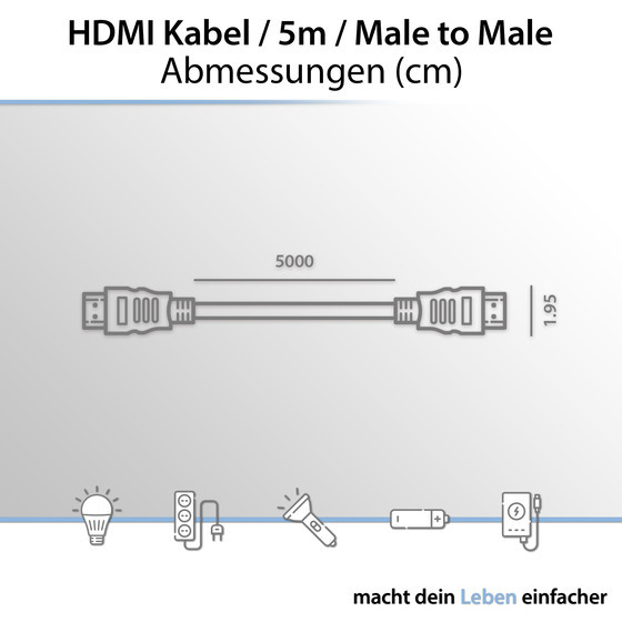 ARCAS HDMI cable 5m
1pcs polyblister