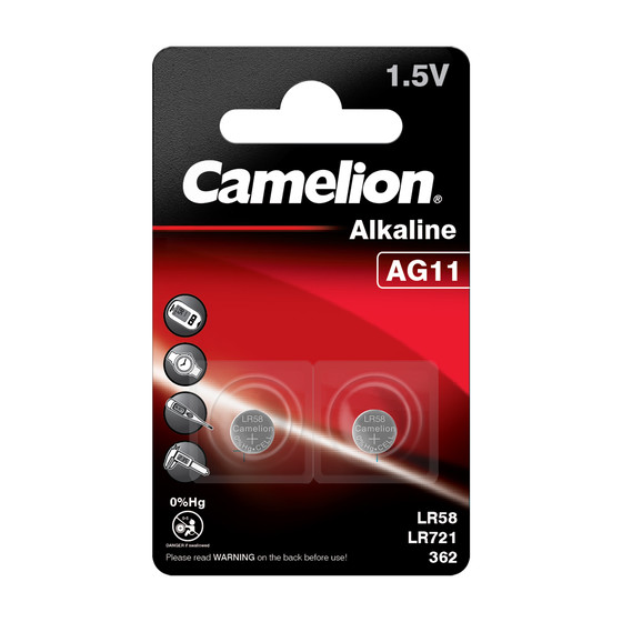 CAMELION Alkaline AG11 / LR58 / LR721 / 362 / BP2
