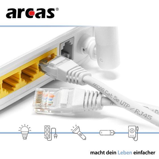 ARCAS Netzwerkkabel Cat 5e UTP / 25m