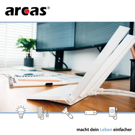 ARCAS Netzwerkkabel Cat 5e UTP / 25m