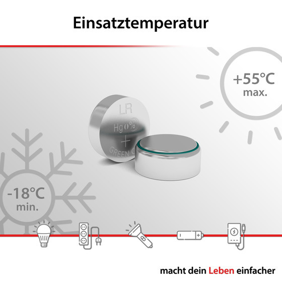 ARCAS Alkaline
AG Button cell set 40pcs