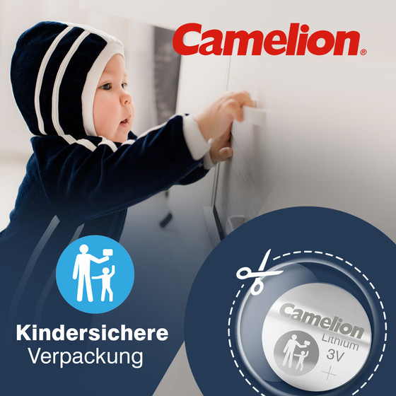 CAMELION Lithium CR Knopfzellen Set 6-tlg.: 2x CR2032, 2x CR2025, 2x CR2016