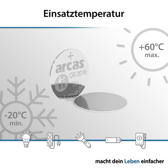 ARCAS
Lithium Button cell CR2016
BP5