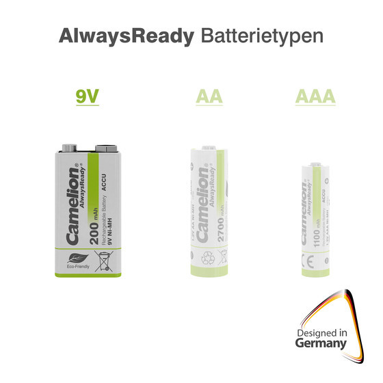 CAMELION NI-MH Always Ready HR6F22 / 9-Volt / 200mAh / BP1
