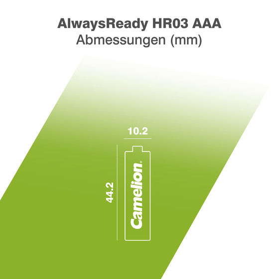 CAMELION NI-MH Always Ready HR03 / AAA / 800mAh / BP4