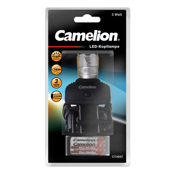 CAMELION CT4007 3W LED Kopflampe