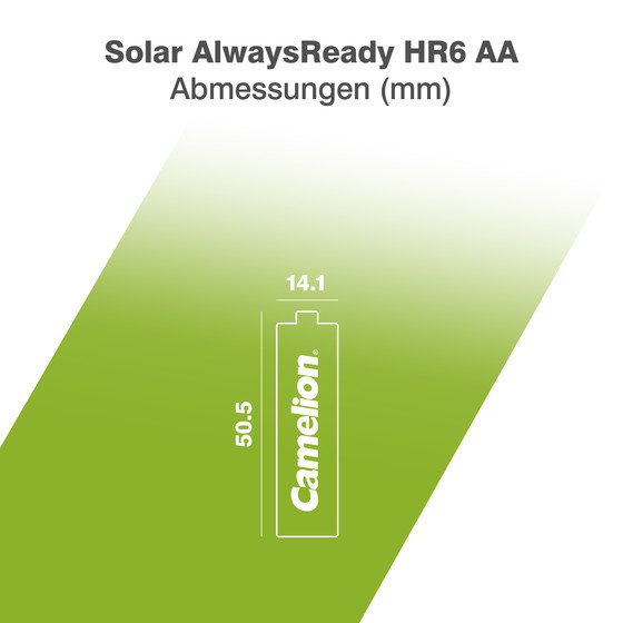 CAMELION NI-MH AlwaysReady AA800 BP4/AAA600 D28 / Solar AlwaysReady Mix Display