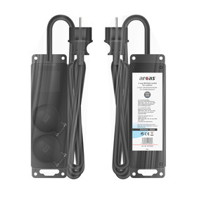 Outdoor 2-way socket with self-closing flap / color:...