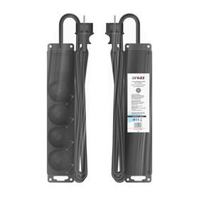 Outdoor 4-way socket with self-closing flap / color:...