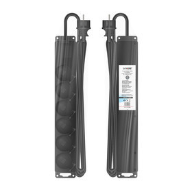 Outdoor 6-way socket with self-closing flap / color:...