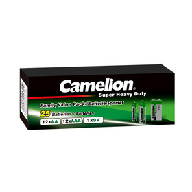 Camelion Sparset 25-tlg. Zink Kohle Gr�n