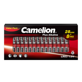 CAMELION Plus Alkaline LR03 / AAA CB36 (28+8 FREE)