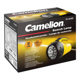 CAMELION FL-9LED-4R6B 9 x LED Multi-Head Handscheinwerfer...
