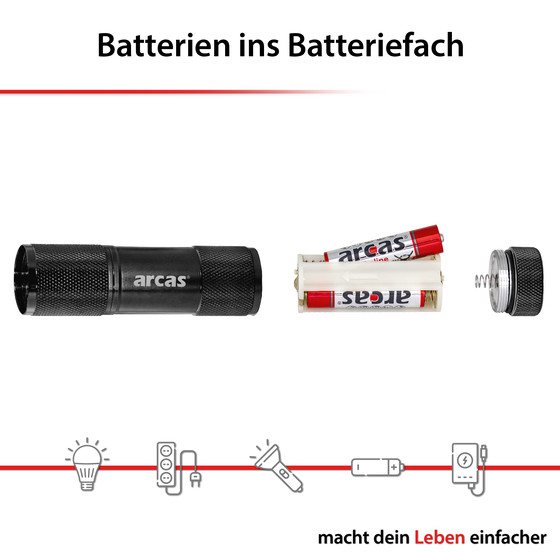 ARCAS
9 LED Aluminum Flashlight