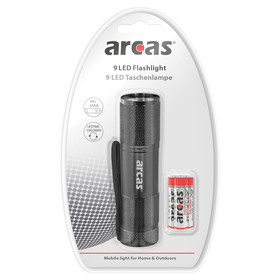 ARCAS 9 LED Aluminium Taschenlampe