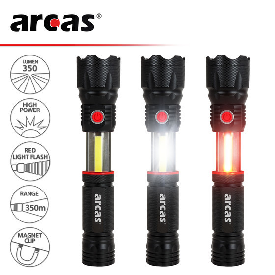 ARCAS 3 in 1 LED Leuchte Schwarz