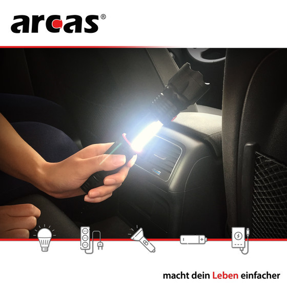 ARCAS 3 in 1 LED Leuchte Schwarz