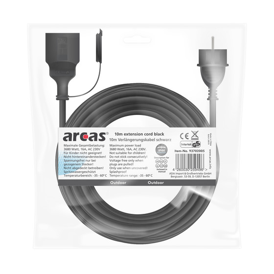 ARCAS Outdoor extension cord 10 meters